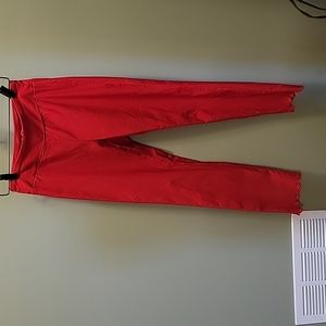 Ladies Red Stretch Pants